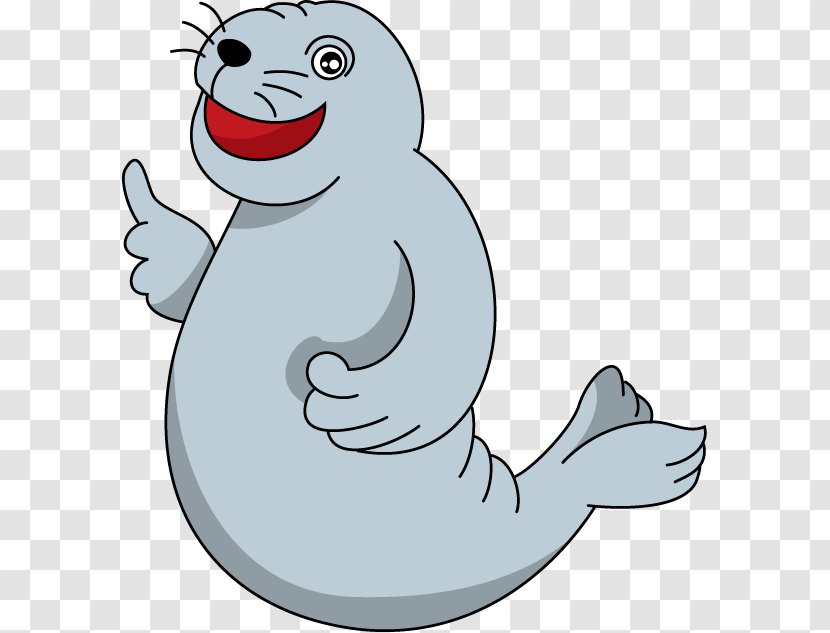 Character Cartoon Clip Art - Seal Animal Transparent PNG