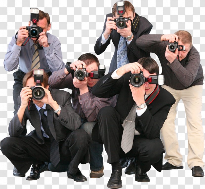 Photographer Stock Photography Paparazzi Celebrity - A Group Of Photographers Transparent PNG