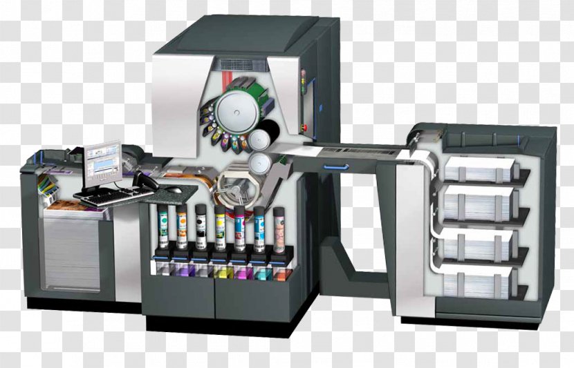 Machine HP Indigo Division Heidelberger Druckmaschinen Digital Printing - Impresion Transparent PNG
