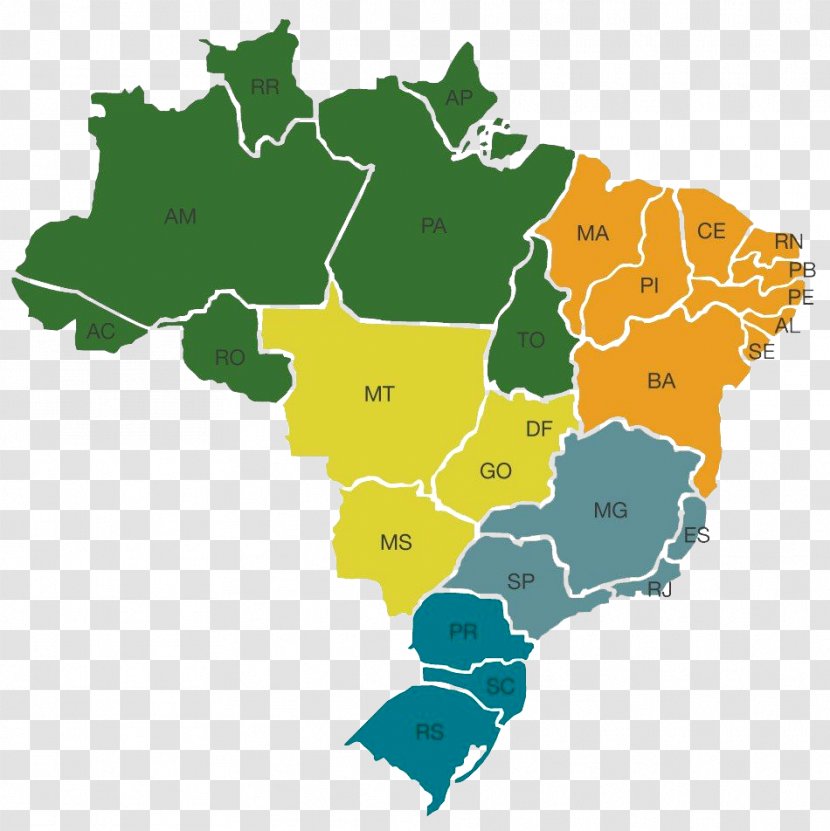 Time Zone Map Hour Regions Of Brazil Pará - History Transparent PNG