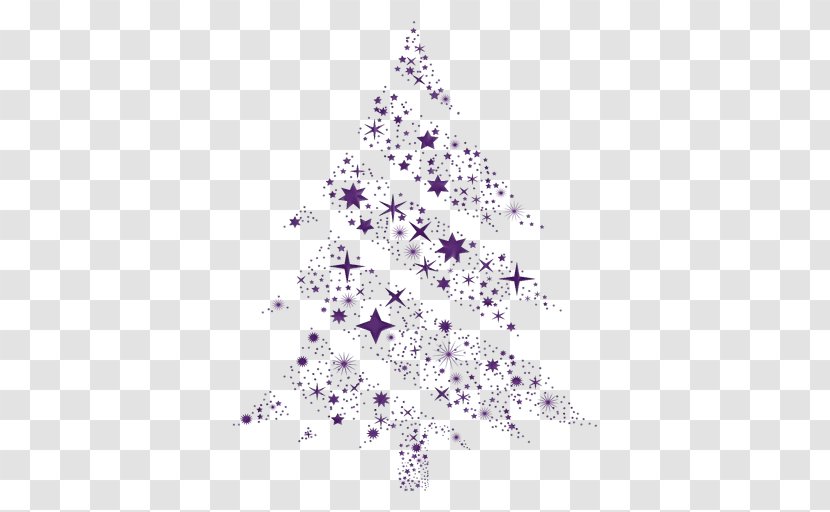 Christmas Tree Line - Purple - Plant Lavender Transparent PNG