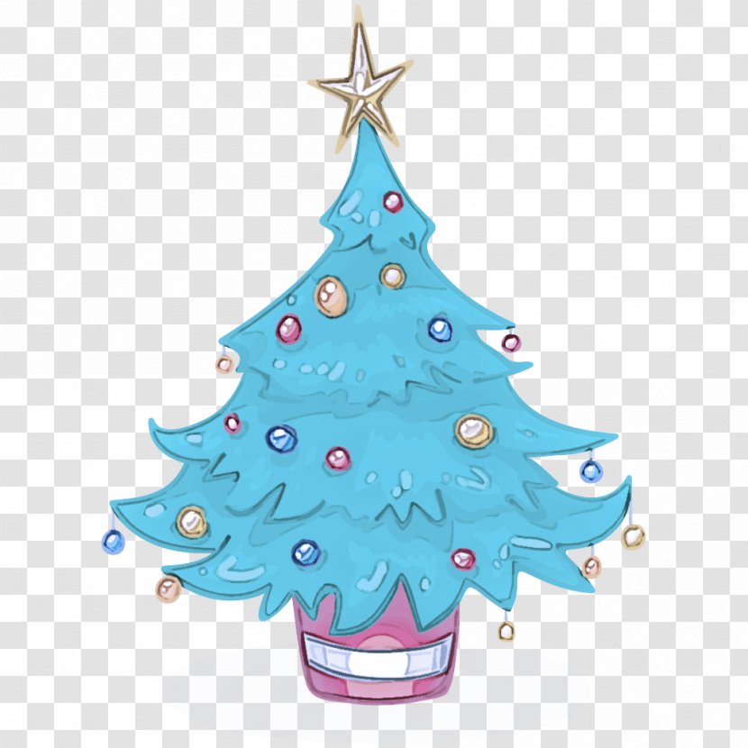 Christmas Tree - Turquoise Transparent PNG