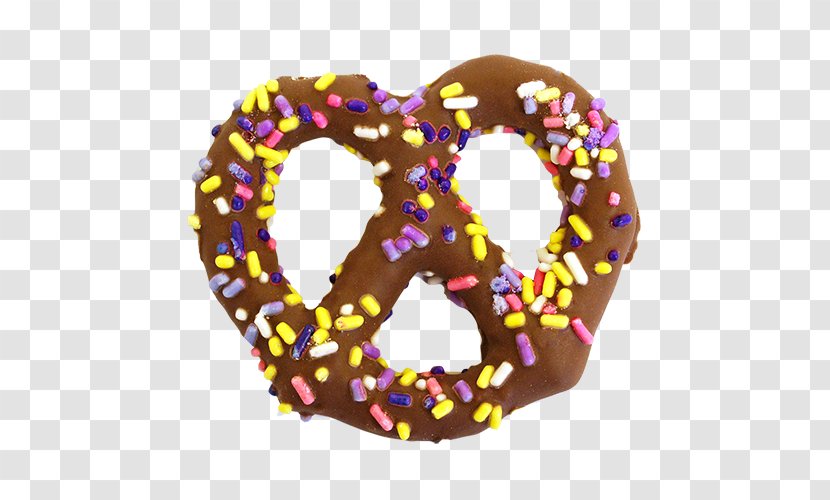 Sprinkles Donuts Pretzel Milk Chocolate - Candy Sprinkle Transparent PNG