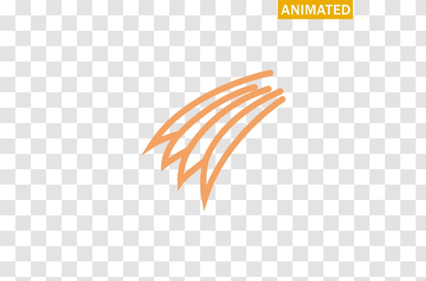 Logo Line Brand Font - Orange Transparent PNG
