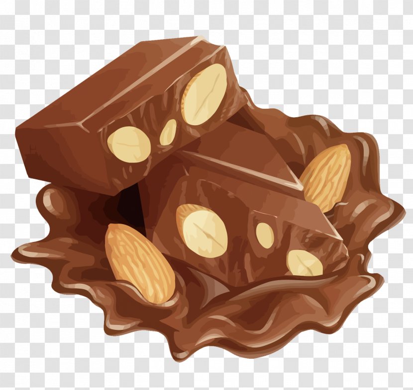 Chocolate Bonbon Praline Cartoon - Drawing - Vector Almond Transparent PNG