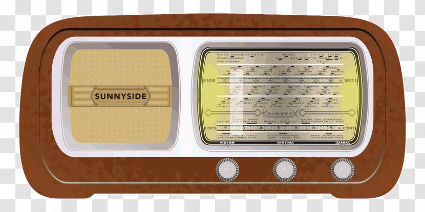 Antique Radio FM Broadcasting Wave Community - Heart - Station Transparent PNG