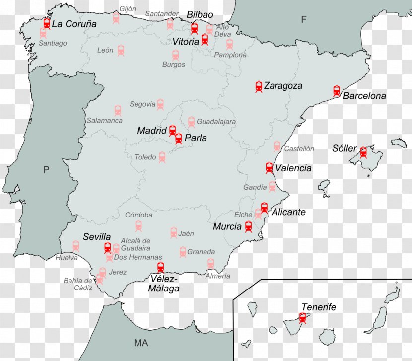 Spain Cantonal Rebellion First Spanish Republic Trolley Second - Ecoregion - Map Transparent PNG