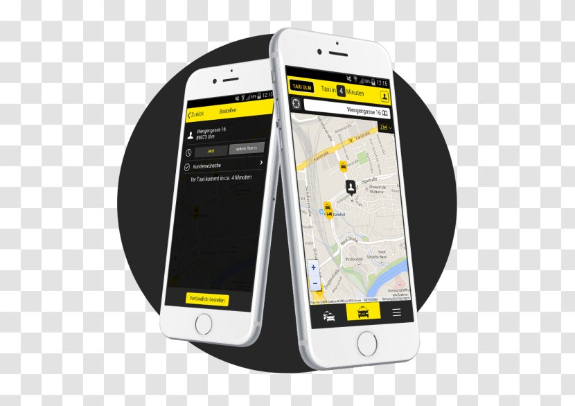 Smartphone Feature Phone Taxis Headquarters Ulm E.G. Mobile Phones - Telephony - Taxi App Transparent PNG