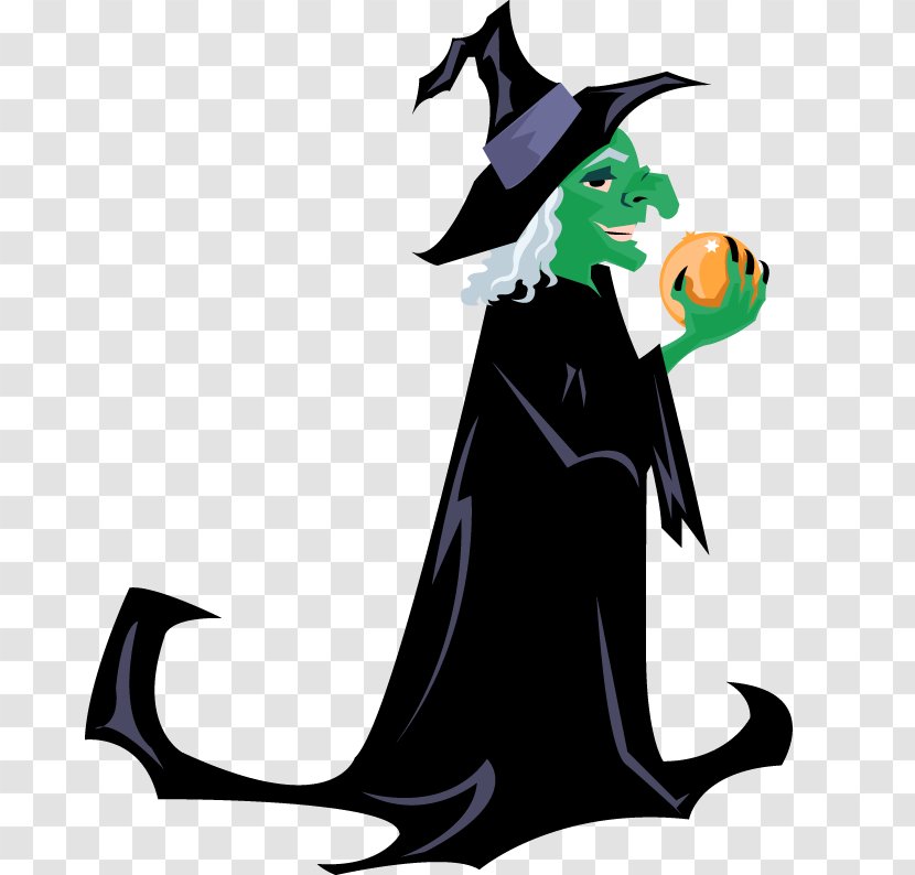 Witchcraft Halloween Clip Art - Mythical Creature - Witch Picture Transparent PNG