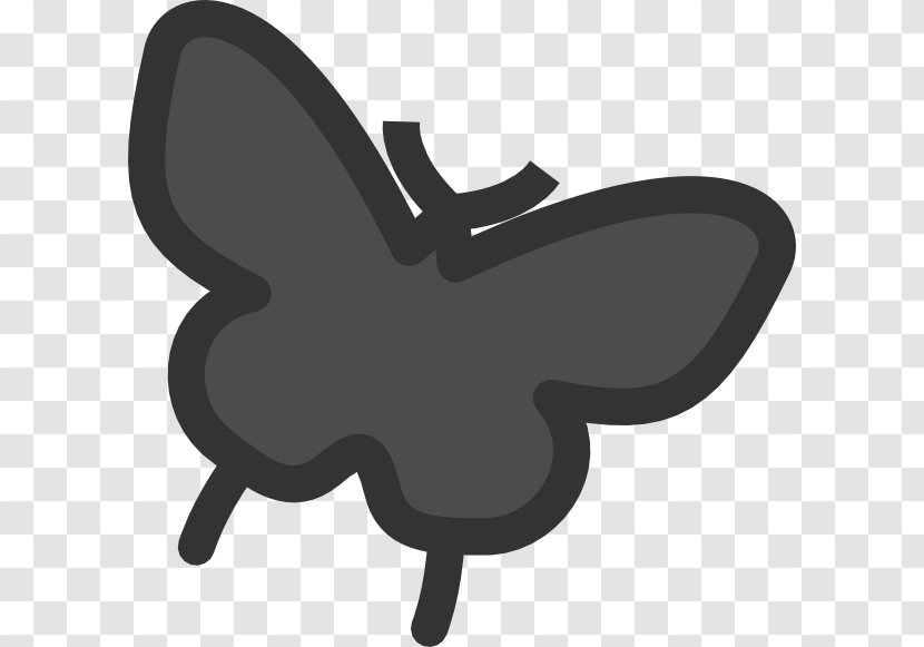 Butterfly Silhouette Drawing Clip Art Transparent PNG