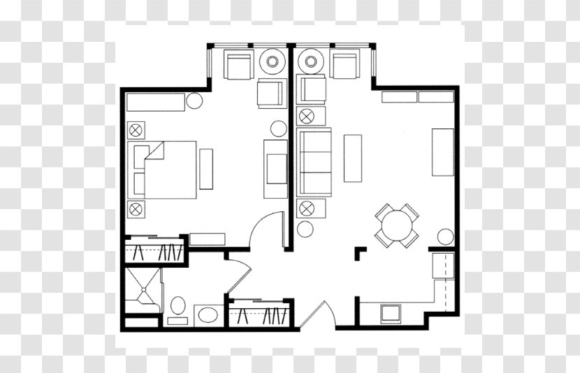 Floor Plan Line Angle - Structure Transparent PNG