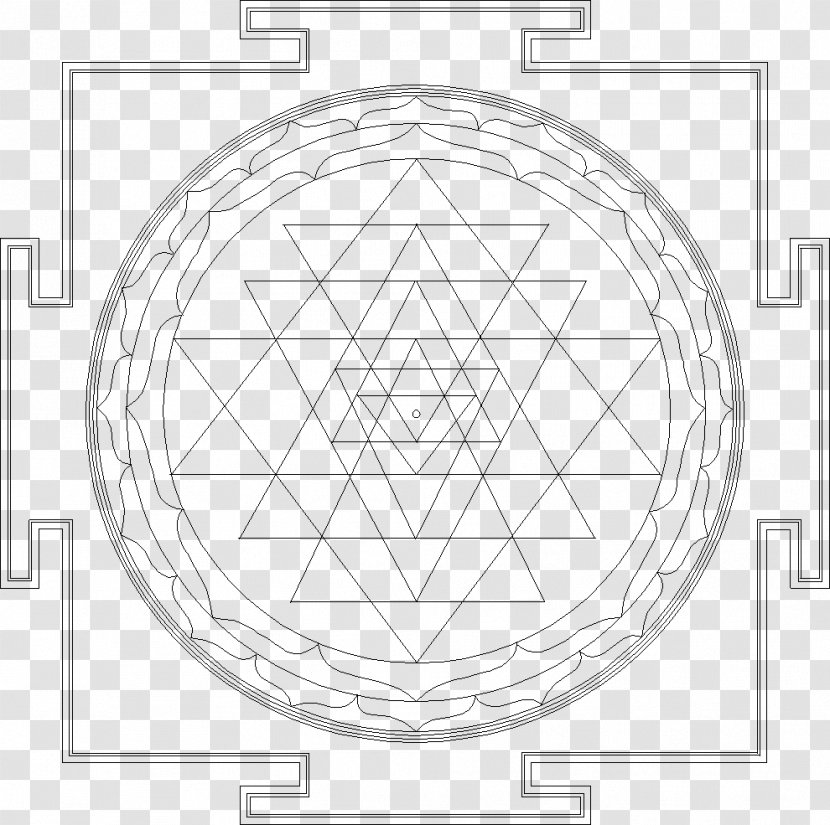Sacred Geometry Sri Yantra Kalachakra - Tantra - Meditative Transparent PNG