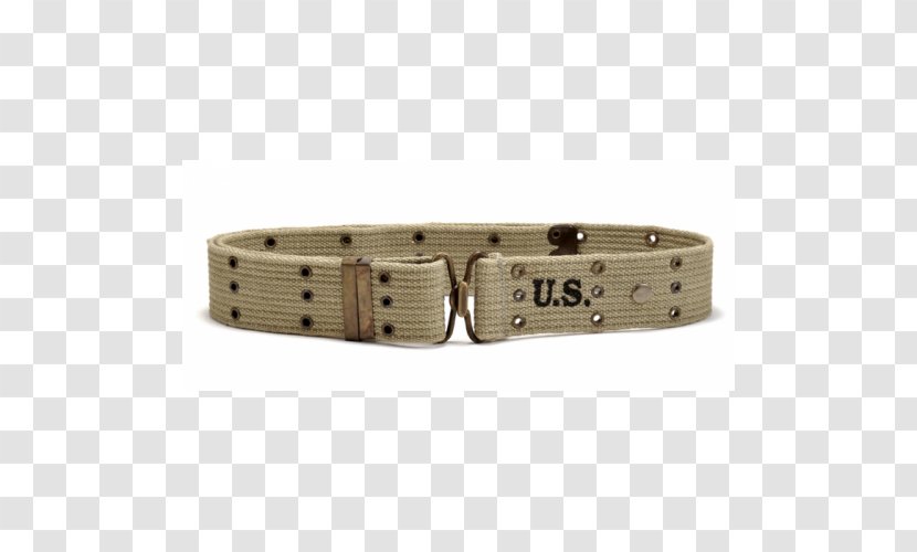 Belt Dog Collar - Beige - War Transparent PNG