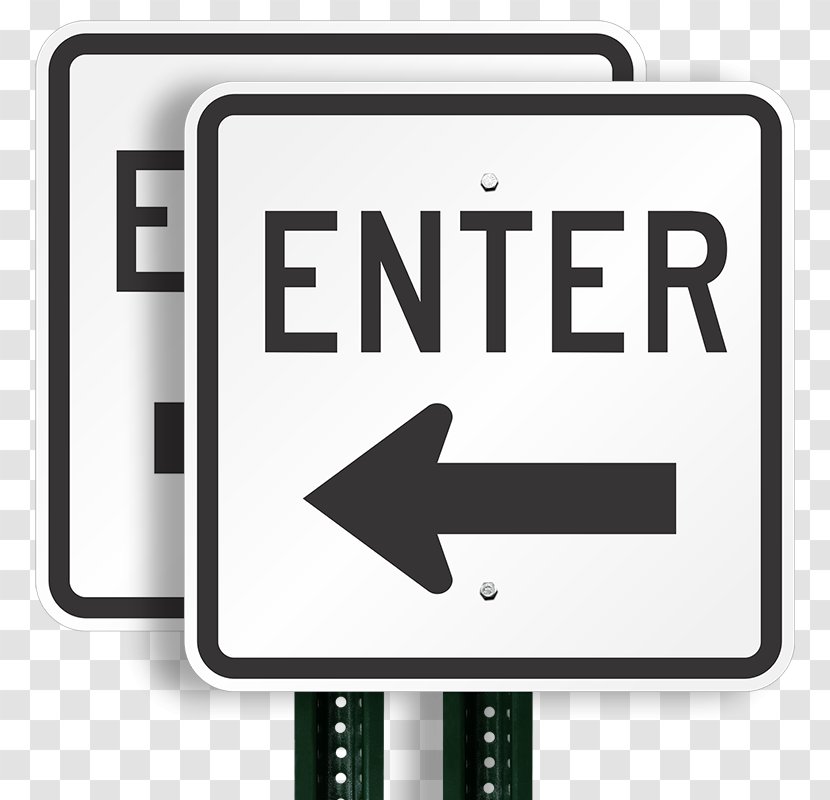Signage Exit Sign Arrow Traffic Regulatory - Number - Municipal Parking Lot Signs Transparent PNG