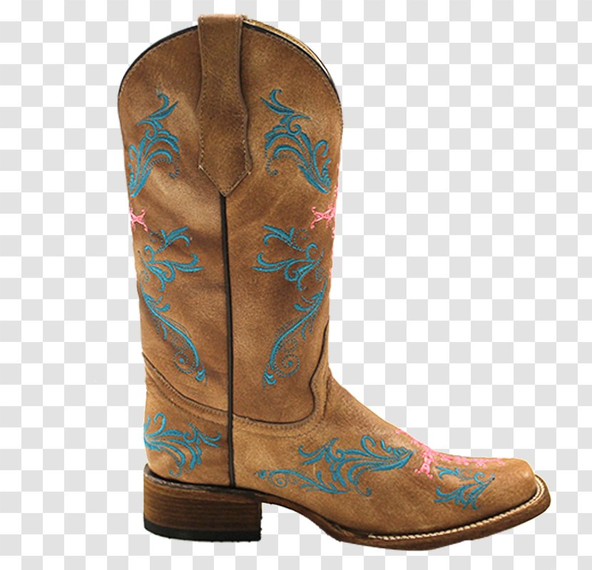Cowboy Boot Shoe Footwear Jeans - Work Boots - And Flowers Transparent PNG