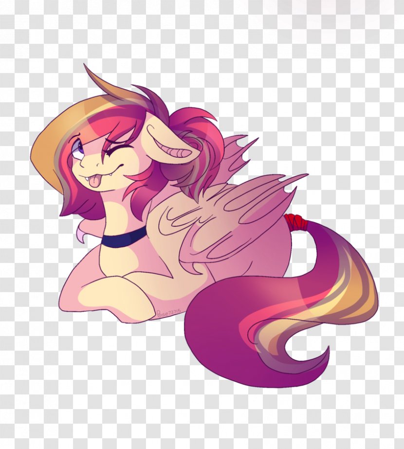Horse Fairy Cartoon Pink M - Mythical Creature - Apple Bite Transparent PNG