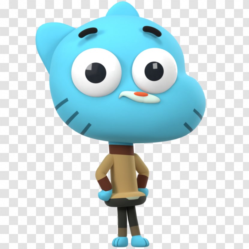 Gumball Watterson Darwin Anais 3D Modeling Transparent PNG