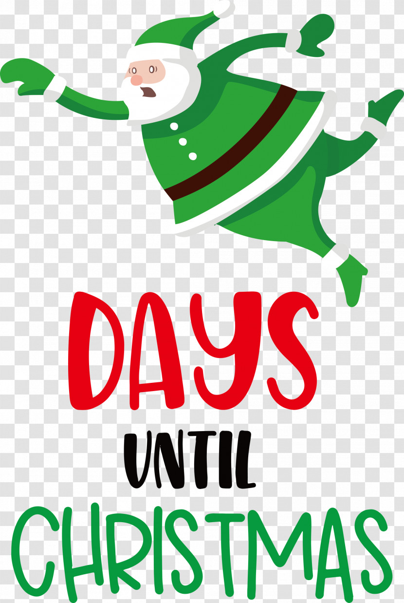 Days Until Christmas Christmas Santa Claus Transparent PNG