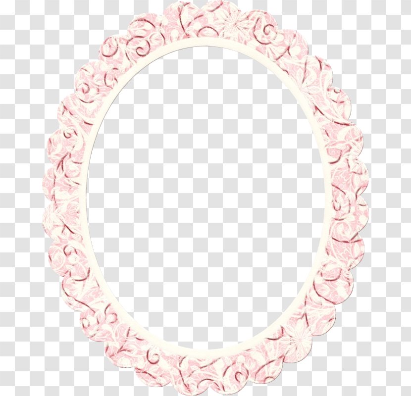 Picture Cartoon - Frames - Oval Pink Transparent PNG