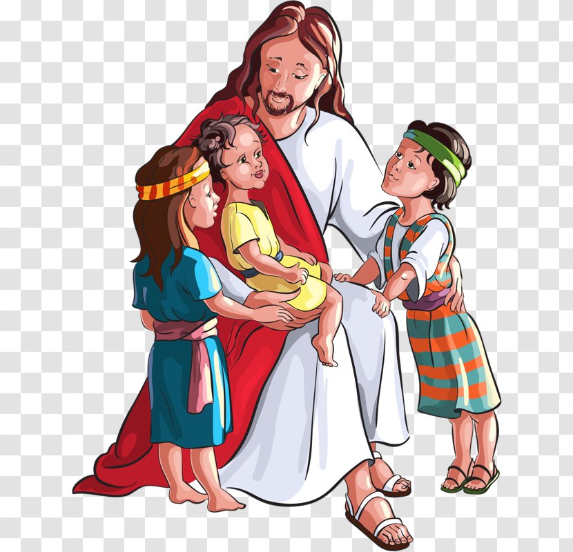 Child Bible Depiction Of Jesus Clip Art - Silhouette - Embrace The Transparent PNG