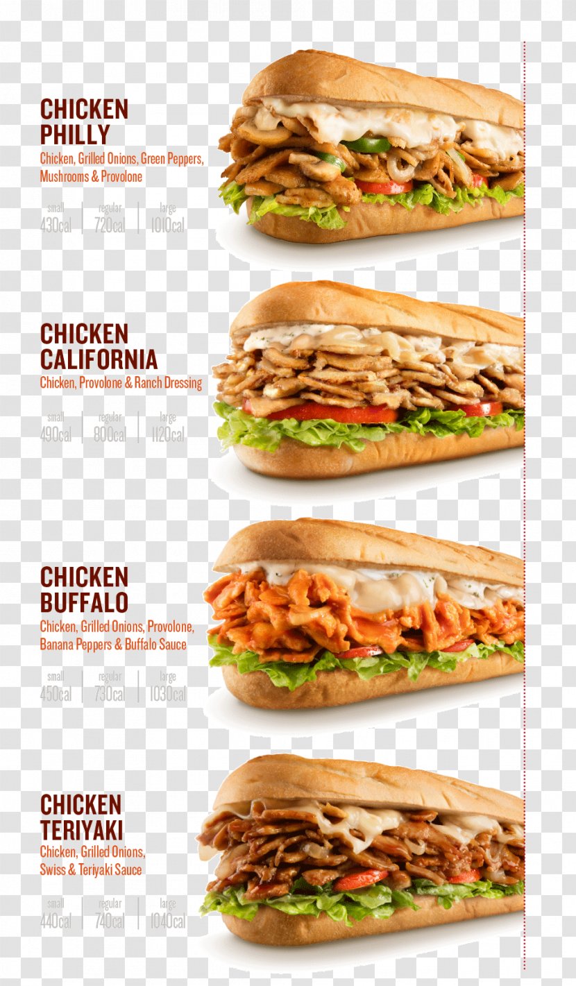 Submarine Sandwich Cheesesteak Fast Food Chicken - Teriyaki - Meat Transparent PNG