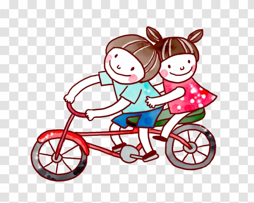 Bicycle Animated Cartoon Drawing Image - Tricycle - Ciclista Filigree Transparent PNG