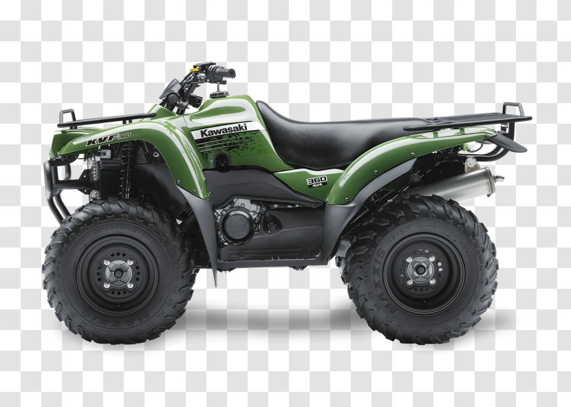 Kawasaki Motorcycles All-terrain Vehicle Four-wheel Drive Heavy Industries Motorcycle & Engine - Motor Transparent PNG