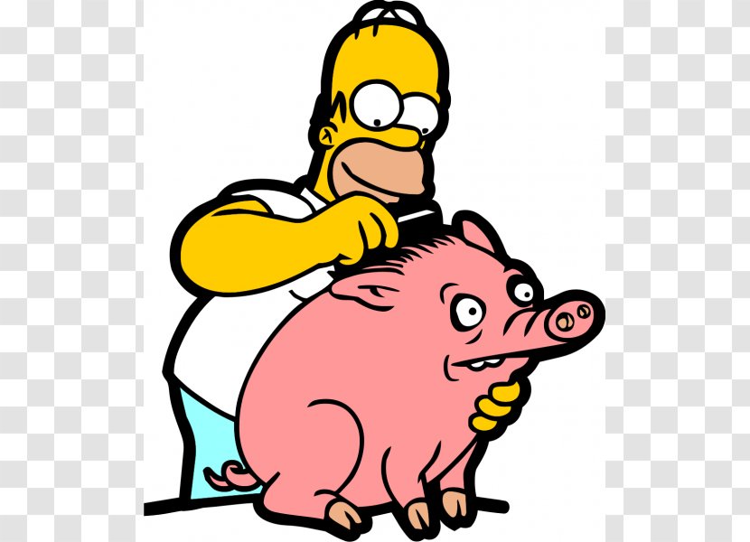 Homer Simpson Spider Pig Bart Barney Gumble Maggie - Character Transparent PNG