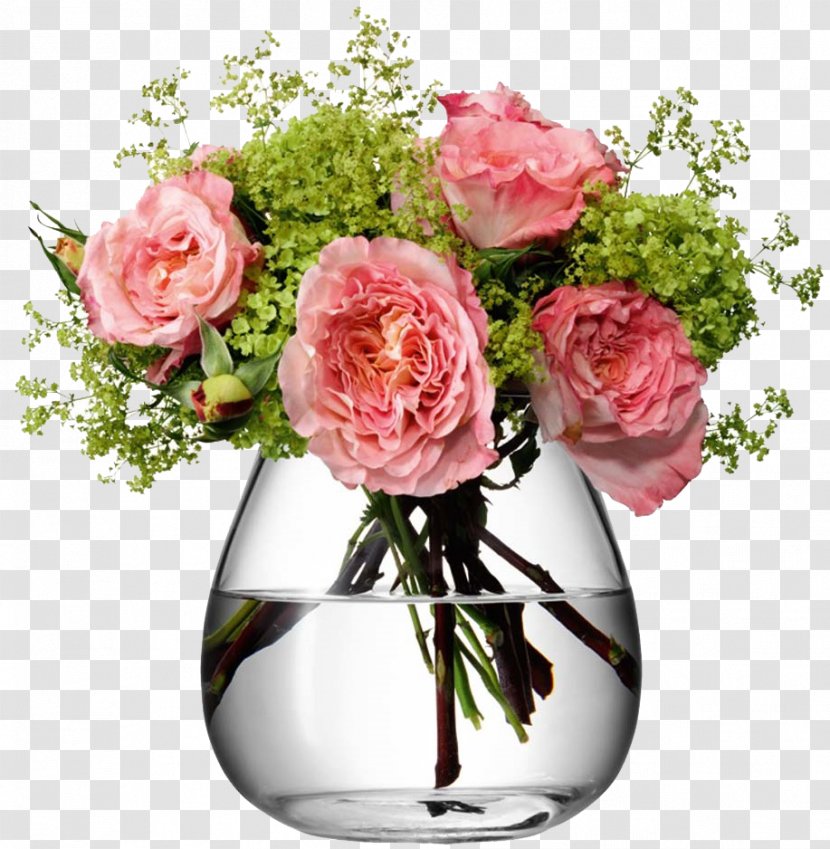 Vase Flower Bouquet Orrefors Glass - Artificial Transparent PNG