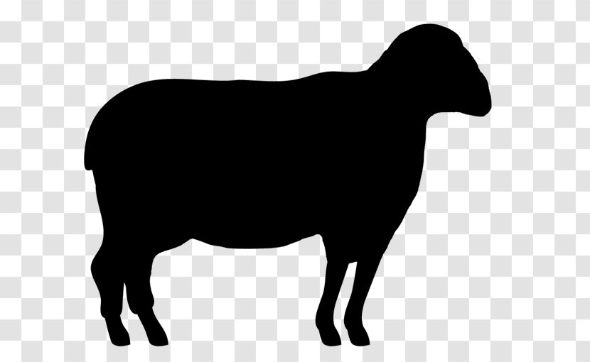 Family Silhouette - Bull - Blackandwhite Goat Transparent PNG