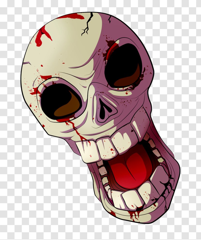 Skull Rendering Clip Art - Bone - Cartoon Transparent PNG