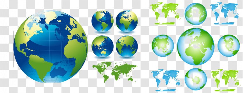 Globe World Map Illustration - Geography - Earth Transparent PNG