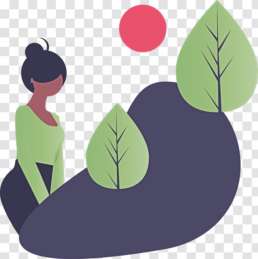 Leaf Green Cartoon Plant Tree Transparent PNG