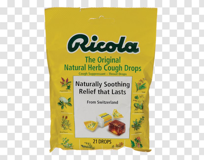 Throat Lozenge Ricola Herb Halls Cough - Irritation Transparent PNG