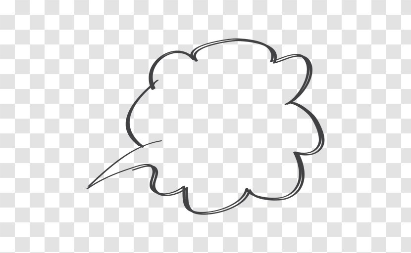 Speech Balloon Drawing Comic Book - White - Doodle Transparent PNG