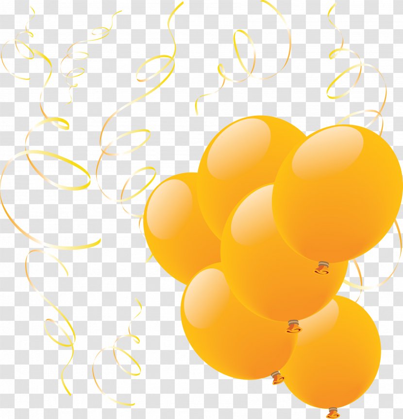 Balloon Clip Art - Yellow Balloons Image Transparent PNG