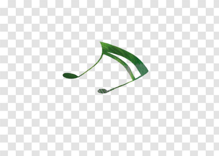 Green Download Musical Note Computer File - Cartoon - Painted Notes Transparent PNG