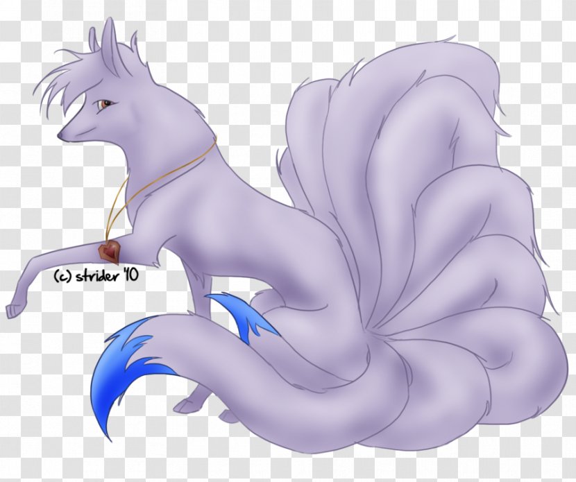 Horse Illustration Cartoon Purple Mammal - Dragon - Shiny Ninetales Transparent PNG
