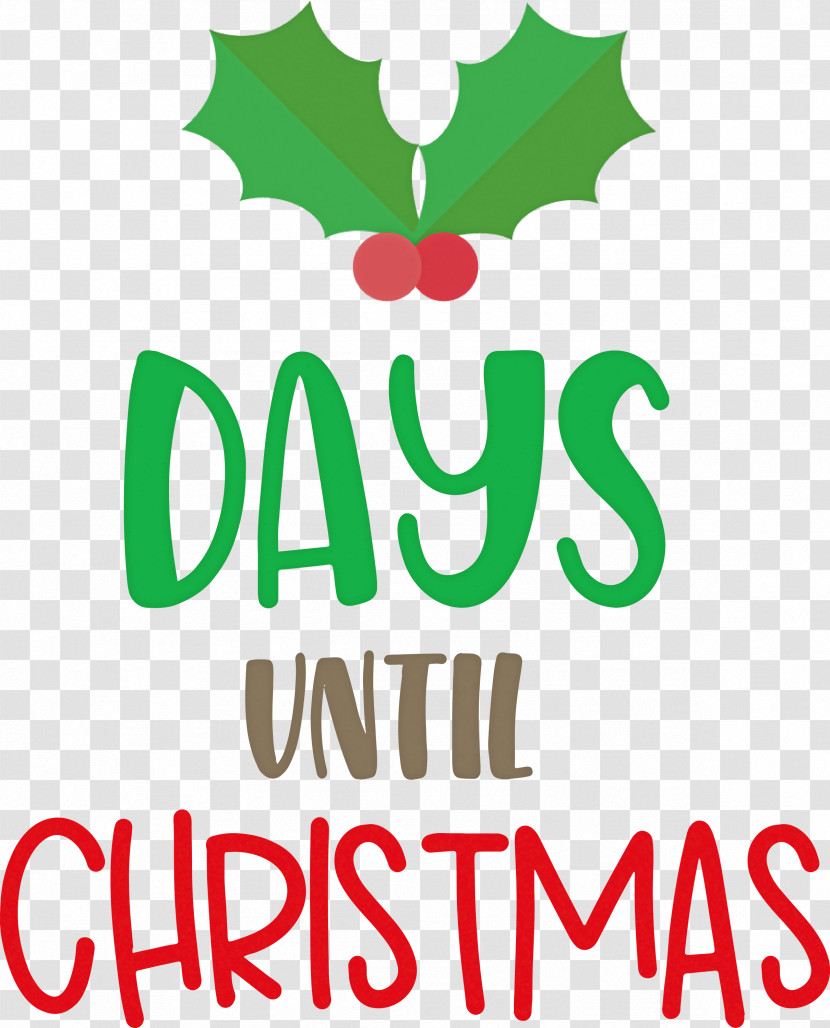 Days Until Christmas Christmas Xmas Transparent PNG