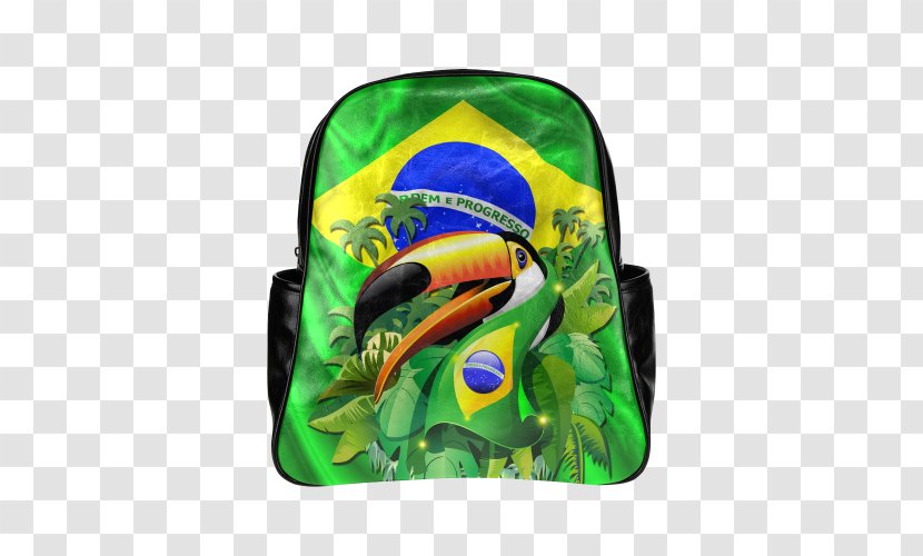 Flag Of Brazil Green Toco Toucan Bag Transparent PNG