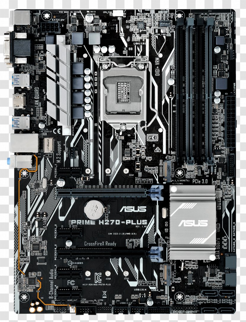 LGA 1151 ATX Motherboard PCI Express DDR4 SDRAM - Usb 30 - Power Socket Transparent PNG