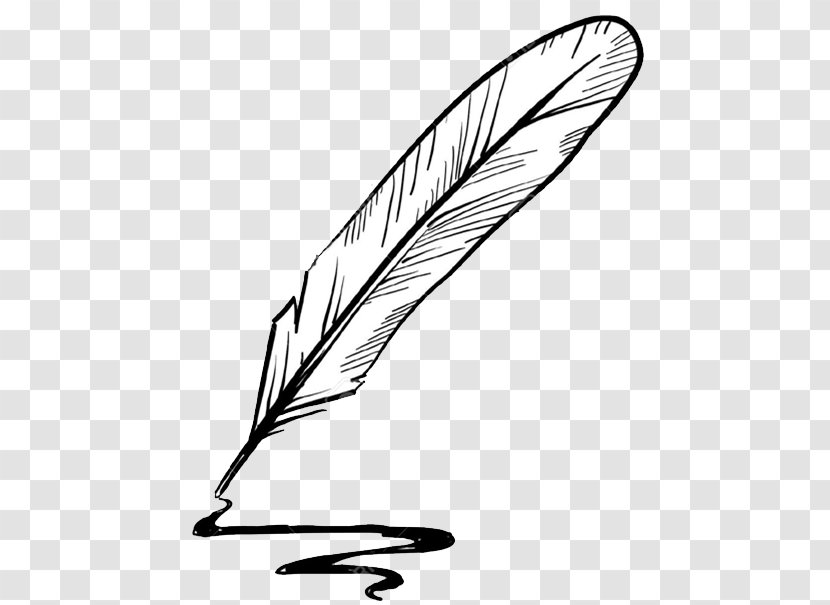 Paper Quill Drawing Inkwell - Dip Pen Transparent PNG
