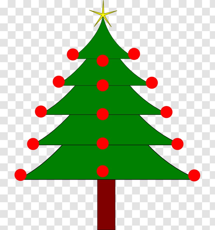 Christmas Tree Fir Holiday Clip Art - Evergreen Transparent PNG