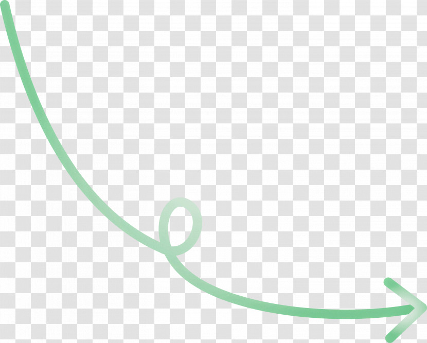 Curved Arrow Transparent PNG