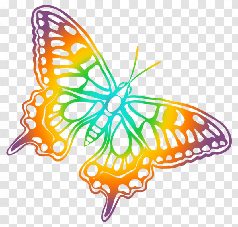Monarch Butterfly Brush-footed Butterflies Clip Art - Organism Transparent PNG
