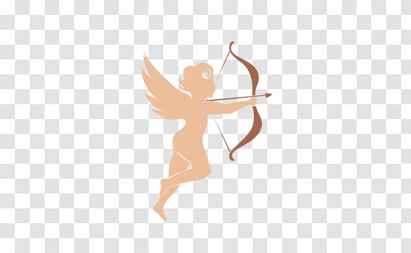 Text Cartoon Finger Illustration - Cupid Transparent PNG