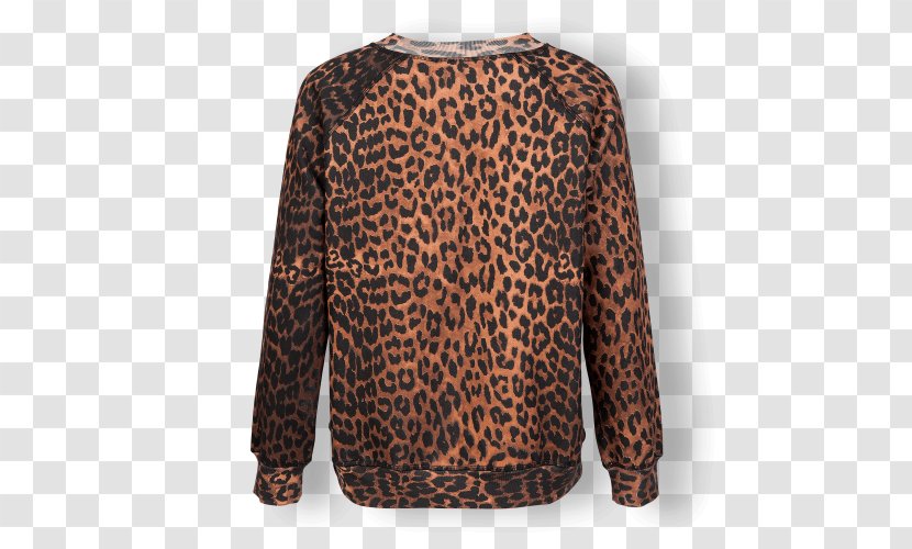 Leopard Sleeve Animal Print Blouse Cotton Transparent PNG