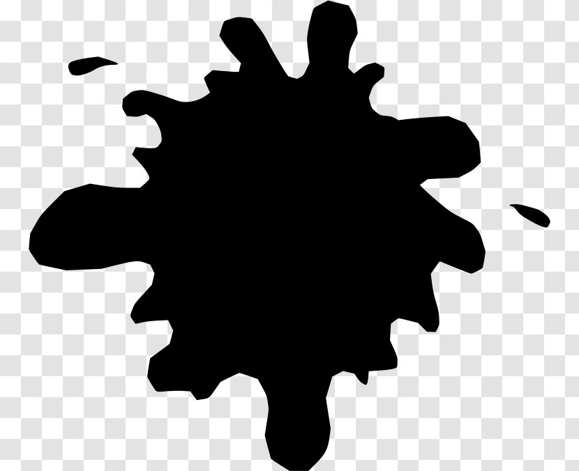 Black And White Clip Art - Splat Transparent PNG