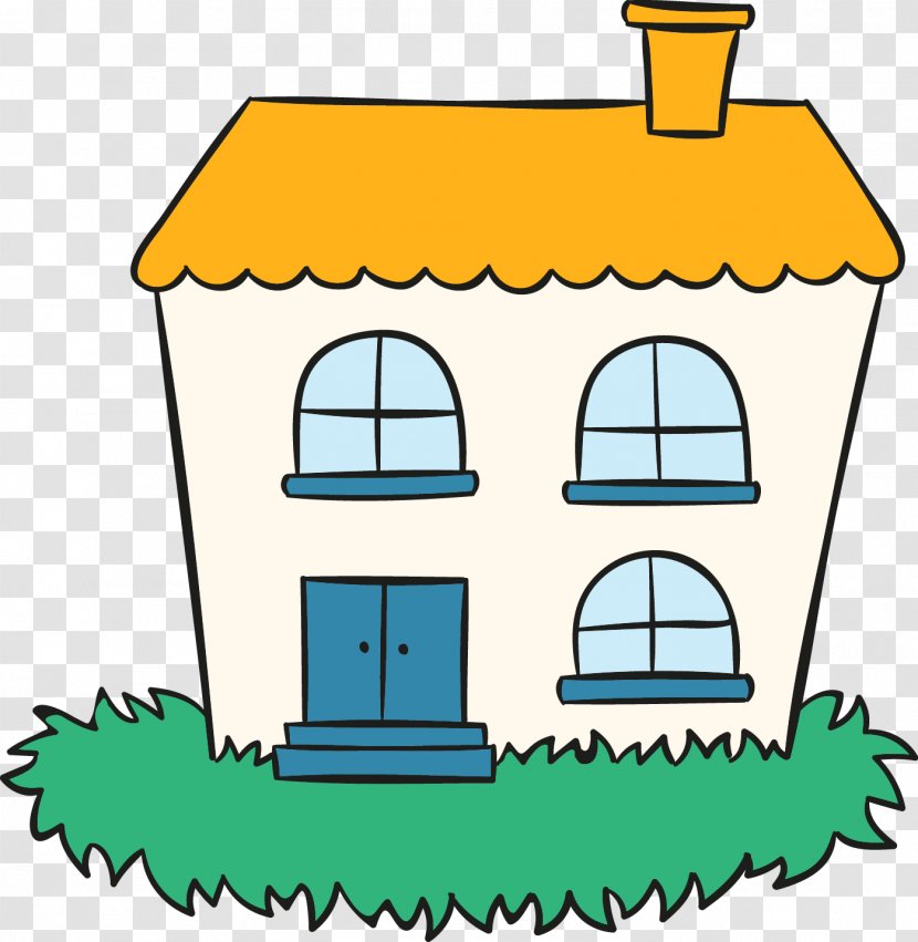 Clip Art - House - Lawn On The Transparent PNG