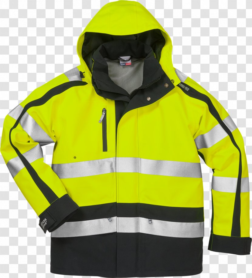 Hoodie High-visibility Clothing Jacket Workwear - Outerwear - Vis Identification System Transparent PNG